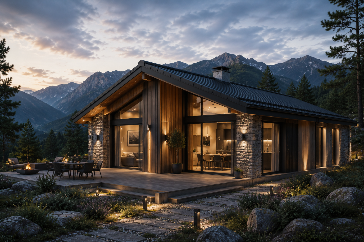 Modern steel-frame FERRAHAUS home